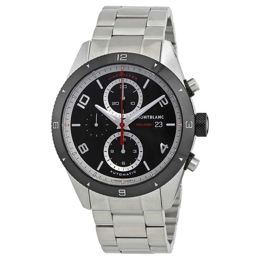 montblanc watches black chain