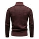 thumbnail image 4 of pstuiky manga larga para hombre, Suéter informal de manga larga con cuello alto y cremallera gruesa y sólida para hombre tops de invierno para hombre xxxl, 4 of 5