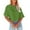 Green, variant on Women Short Sleeve Cropped T Shirt Round Neck Solid Color Crop Tops