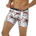 thumbnail image 3 of Xecao Monkey Print Boxer Briefs for Men's Stretch Moisture-Wicking Underwear, Mid-Rise Classics breathable fabric, 3 of 7
