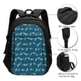 thumbnail image 3 of Balery Cute Shark Mochila con carga USB para hombre y mujer - Mochila impermeable y antirrobo para laptop con puerto USB para viajes, trabajo, 3 of 7