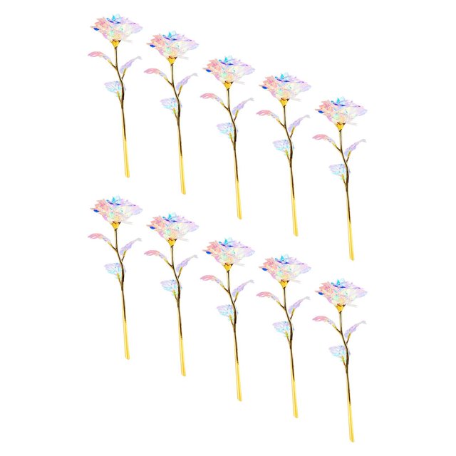 Moyic 10x Artificial Rose Flowers Valentine'S Day Birthday wedding for Wife Flores artificiales