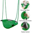thumbnail image 2 of RedSwing Toddler Swing Seat for Kids with Heavy-Duty Adjustable Ropes, Hand-Knitting Secure Children Swing Set for Indoor Porch, Outdoor Playground, Backyard, Tree, Green, 2 of 8