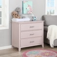 thumbnail image 2 of Dream On Me Universal 3 Drawers Chest Mid Century Modern In Blush Pink, Model #600-BP, 2 of 4