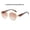 C5, variant on Womens Polygonal Sunglasses Large Rim Metal Frame Sun Glasses for Fashion Travel and Sun Protection Elegant Minimalist