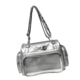 thumbnail image 4 of KLKCMS Ita Bag Clear Window Purse Pin Display for Cosplay Anime Display Halloween Party Argent, 4 of 7