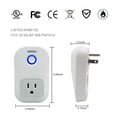 thumbnail image 3 of [2 Packs Smart Plug 10A 120V Mini WiFi Plug Smart Outlet](Type 1), Smart Sockets Remote Control Plugs with Voice Control, Timer & Schedule, ETL/FCC/RoHS Listed Socket by OOSSXX, 3 of 5