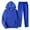 Blue, variant on Jogging Suits for Men 2 Piece Set Solid Color Hoodie Sweatshirt And Joggers Sweatpants Sets Leisure Fall Fashion Pullover Suit Winter Clothes Outfits