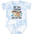 thumbnail image 3 of Inktastic My Big Cousin Loves Me with Sloth and Hearts Boys or Girls Baby Bodysuit, 3 of 5