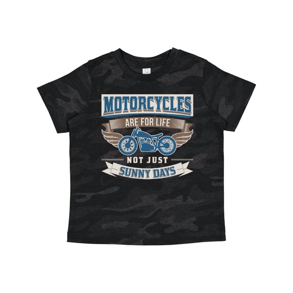 Inktastic Motorcycles Are for Life Biker Boys or Girls Toddler T-Shirt