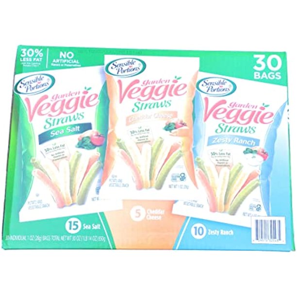 Sensible Portions Veggie Straws Variety Pack 30Ct