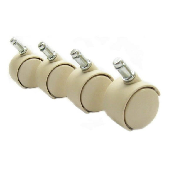 Chromcraft Casters in Almond/Sand (Set of 16)