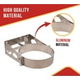 thumbnail image 2 of 6 Gallon Aluminum Trash Can Brackets Mount for Truck & Trailers - for Flat Vertical Surface & Carriers Mounting Holder for Galvanized Trash Can 11-3/4", 2 of 8