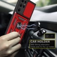 thumbnail image 2 of FIEWESEY for Samsung Galaxy S23 Ultra Phone Case,[360°Rotatable Kickstand] Military Grade Protection Anti-Scratch Phone Case,Magnetic Car Mounts Support for Samsung Galaxy S23 Ultra 5G (Red), 2 of 7