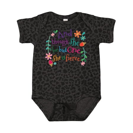 

Inktastic 1st Birthday 1 Year Old Girl She is Fierce Gift Baby Girl Bodysuit