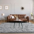 thumbnail image 2 of Arogan Soft Fluffy Area Rug Modern Shaggy Bedroom Rugs for Kids Room Nursery Rug Floor Carpets, 8'x 10',Gray, 2 of 8