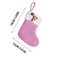 thumbnail image 4 of Xuniizn Personalized Christmas Stockings with Initials - Custom Embroidered Stocking Set, Luxury Velvet Xmas Stockings for Family, Holiday Christmas Decorations, Pink, New Model F, 4 of 6