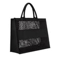 thumbnail image 3 of Paquete 20 piezas Bolsa de yute entretejido negro 42 x 33 x 16, 3 of 4