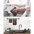 thumbnail image 5 of Black Brown Plank Kitchen Dish Towels for Drying Dishes Set of 3, Vintage Chic Wooden Grain Waffle Weave Microfiber Hand Tea Bathroom Towels Quick Dry & Absorbent Towel 12x12, 5 of 7