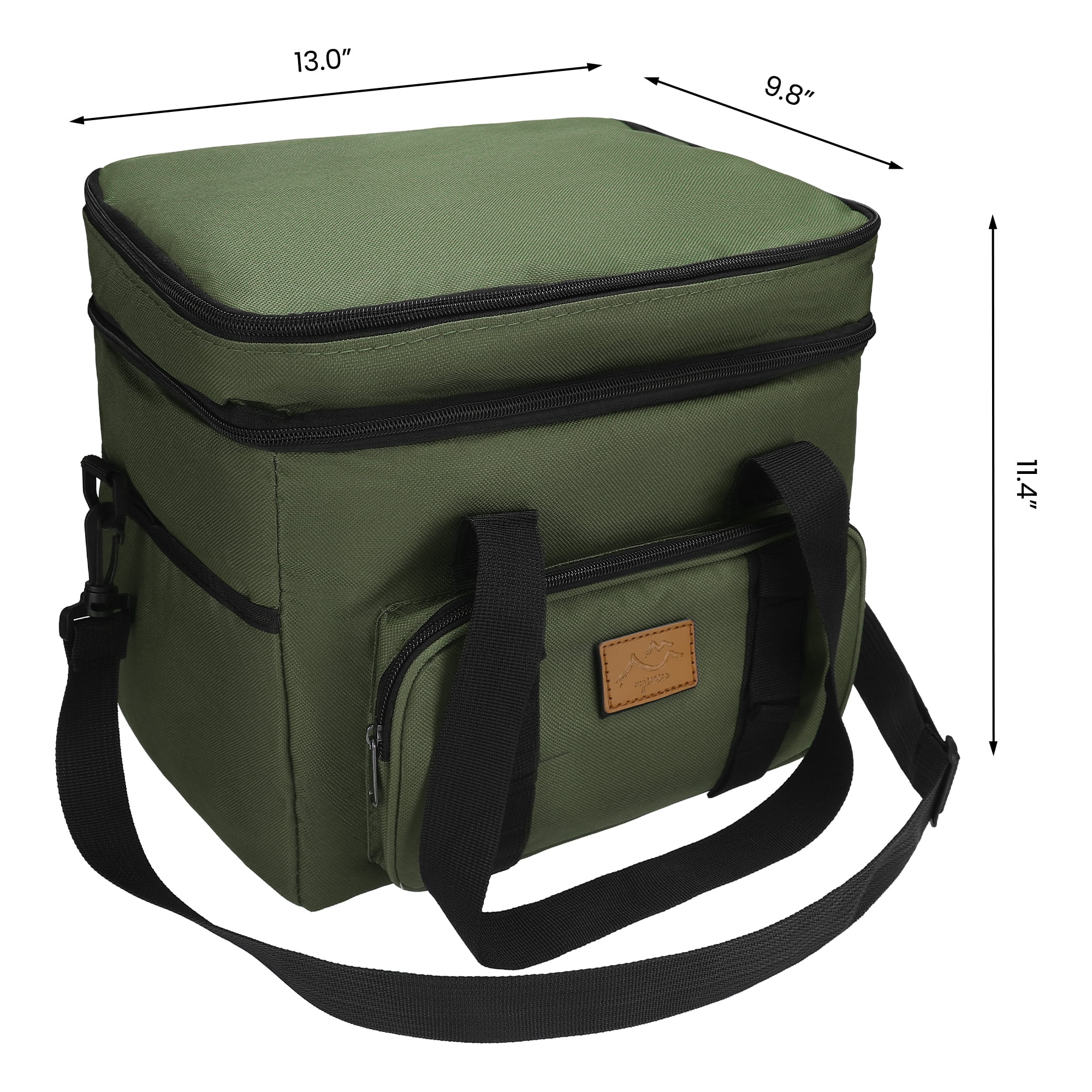 Unique Bargains Reusable Leakproof Lunch Bag for Office, Beach Green