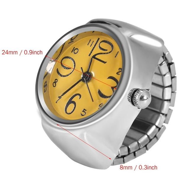 8 Colores Moda Mujeres Hombres Reloj de Anillo Analógico de Cuarzo Único Conveniente Adecuado Casual Citas Fiesta Uso Diario Mano de Obra Exquisita Aspecto Elegante