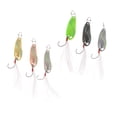 thumbnail image 1 of Paquete de 6 señuelos de pesca artificiales de metal duro con lentejuelas y anzuelo con púas. 30x11mm, 1 of 9