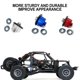 thumbnail image 5 of Tholdsy Eje diferencial de eje trasero duradero de aleación de aluminio para 1/10 LOSI Baja Rey 4WD RC pieza de coche accesorios de coche RC Kits de construcción modelo Azul oscuro, 5 of 6