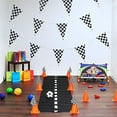 thumbnail image 5 of RUseeN 100 Feet Black and White Checkered Flag Banner, Checkered Pennant Banner Racing Flag for Nascar Race Car Themed Birthday Party Decorations Supplies, 5 of 7