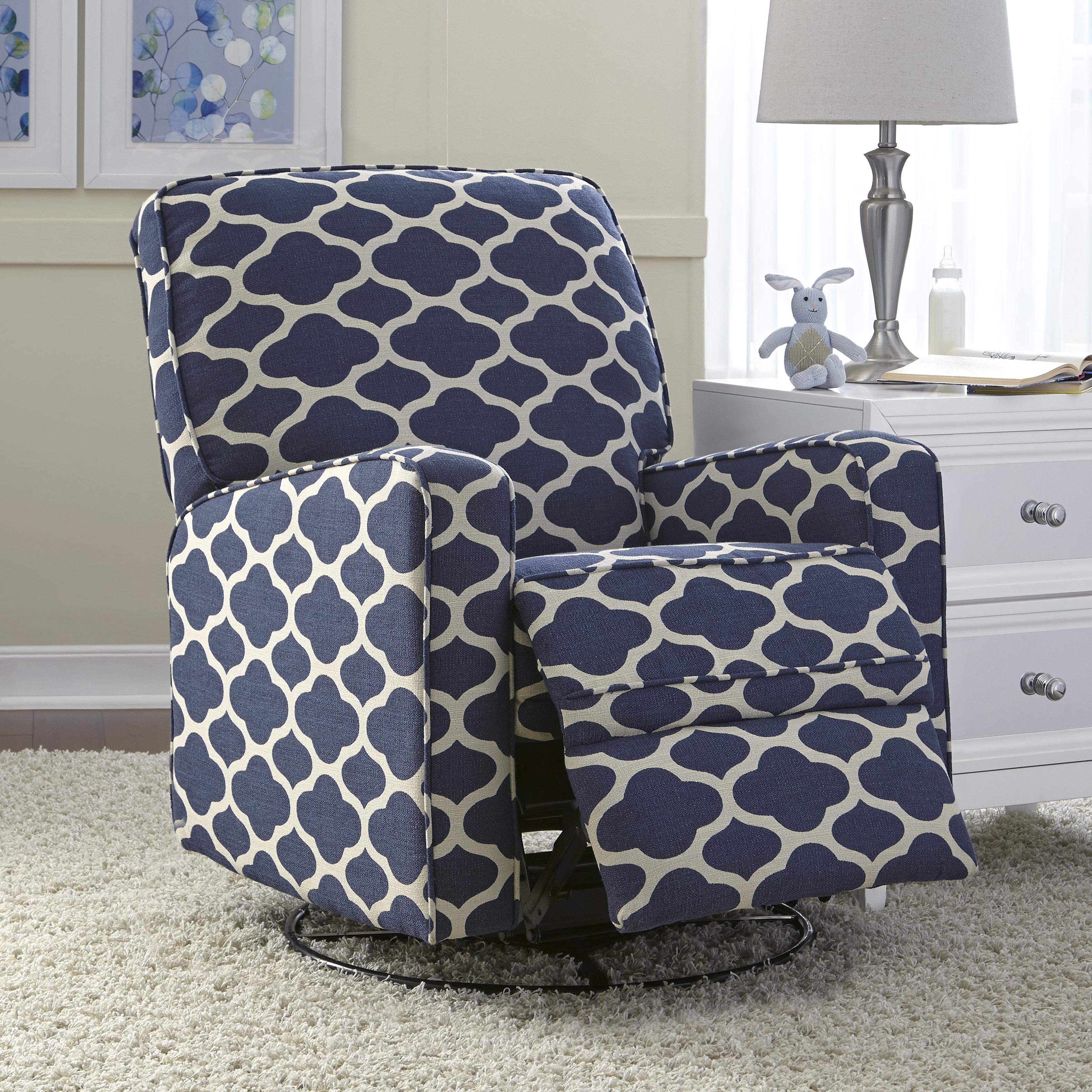 white nursery recliner