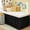Black-Twin/Twin XL-36" Drop, variant on Bed Skirt Size Bright White 15 Inch Drop Wrap Around Elastic Bedskirt Dust Ruffle For Adjustable Base Soft Durable Fabric Machine Washable Easy To Install Skirts