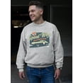 thumbnail image 2 of Speedway Classic - Retro Racing Car Graphic Men's Sweatshirt, 2 of 4