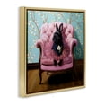 thumbnail image 2 of Stupell Industries Bohemian Girlie Rabbit in Tutu Gold Floating Frame Canvas Art, 25 x 25, by Lucia Heffernan, 2 of 7