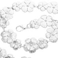 thumbnail image 3 of unbranded Cinturón De De Metal Plateado Con Floral Para Y Fiestas, 3 of 6