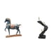 thumbnail image 1 of Figura de caballo, escultura de animal, estatua de escalera coleccionable, libros de escalada, estatua de escalera, decoración artística, escultura de, 1 of 8