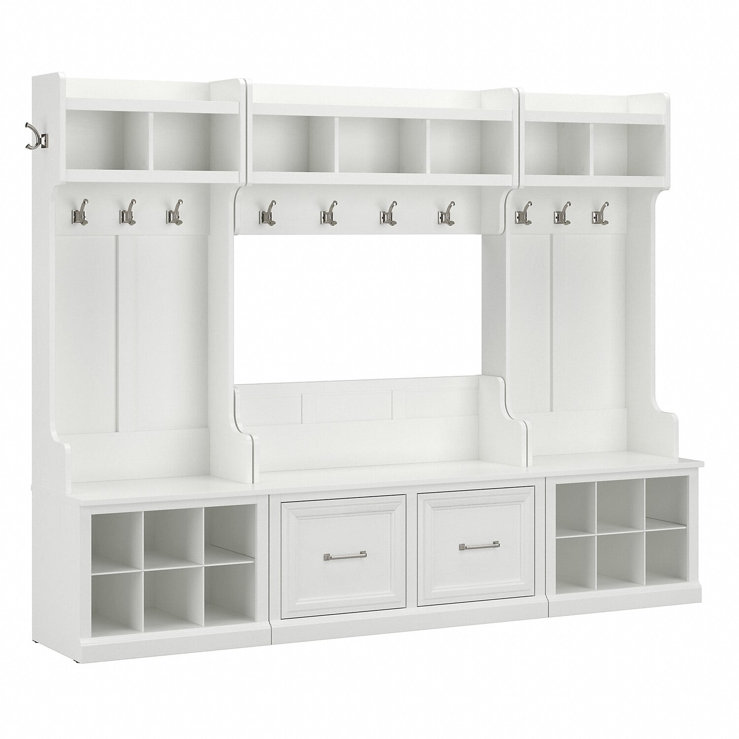 Kathy Ireland Home by Bush Furniture Woodland Full Entryway Storage Set