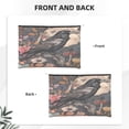 thumbnail image 2 of Hirioo Moonlit Crow Blossoms for Paper Reusable Cosmetic Bag Zipper Encouragement Travel Pouch Toiletry Bag for Women Girls, 2 of 7