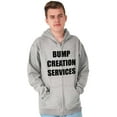 thumbnail image 3 of Dad Bump Creation Baby Announcement Men's Big & Tall Graphic Zip Up Hoodie Brisco Brands 4X, 3 of 5