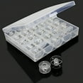 thumbnail image 3 of FACEGA 25pcs/Case Plastic Machine Bobbins Spool Domestic Sewing, 3 of 4