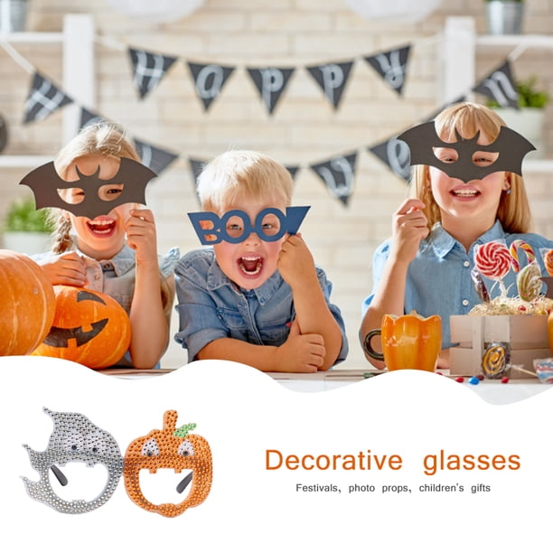 Cuadros Decorativos Gafas de pintura de diamante Halloween Point Drill Art Craft Gafas de sol (YJ014) Ehuebsd embutido en tela