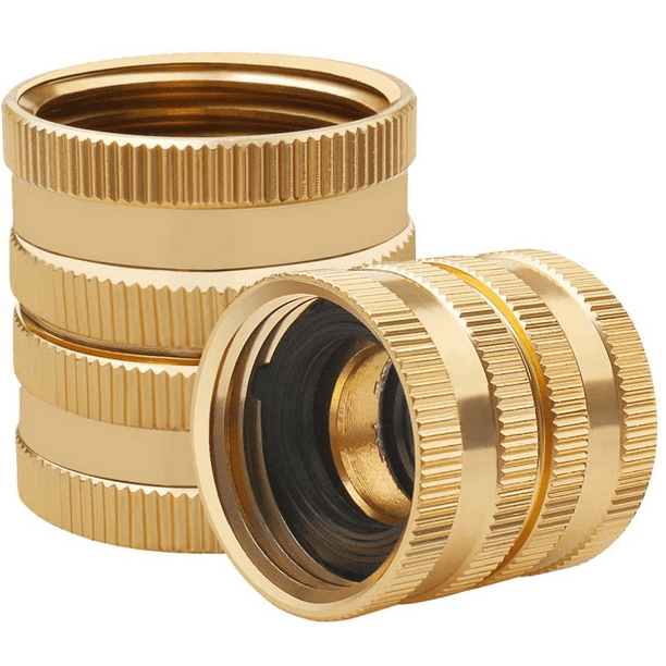 Coain 2 Packs Hose Connectors,Double Female Garden Hose Adapters Garden Hose Fittings and
