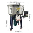 thumbnail image 2 of 110 Lbs Vertical Color Mixer Powder Granule Mixer Industrial Blender Mixing Machine 304 Stainless Steel, 2 of 15