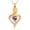 Gold, variant on Rose Flower Heart Urn Necklace for Ashes for Women Men Stainless Steel Crystal Cremation Jewelry Memorial Gift for Loved One