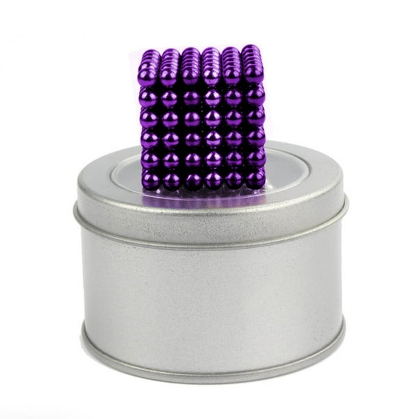 Juego De Bolas Magneticas 216 Piezas 5mm ilios innova Morado