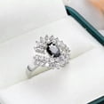 thumbnail image 3 of K-KED Women Fashion Wedding Delicate Jewelry 925 Silver Filled Ring CZ Zircon Delicate Jewelry Sz 6-10-8, 3 of 6