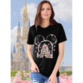 thumbnail image 2 of Camiseta OUMASK Magical Kingdom para mujer con estampado de castillos, 2 of 6