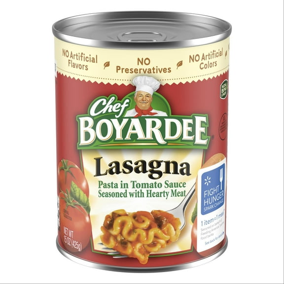 Chef Boyardee Beef Lasagna, Microwave Pasta, 15 oz