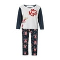 thumbnail image 2 of Family Matching Clothes Christmas Sleepwear  Tree Print Tops Trousers Baby Romper Pajamas Set, 2 of 7