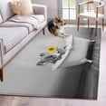 thumbnail image 2 of Funny Koala Area Rugs Collection 3'x5', Cute Art Vintage Lovely Animals on Bathtub Non Slip Indoor Rectangle Throw Runner Rug Floor Mat Carpet for Living Room Dining Table Bedroom Nursery, 2 of 9