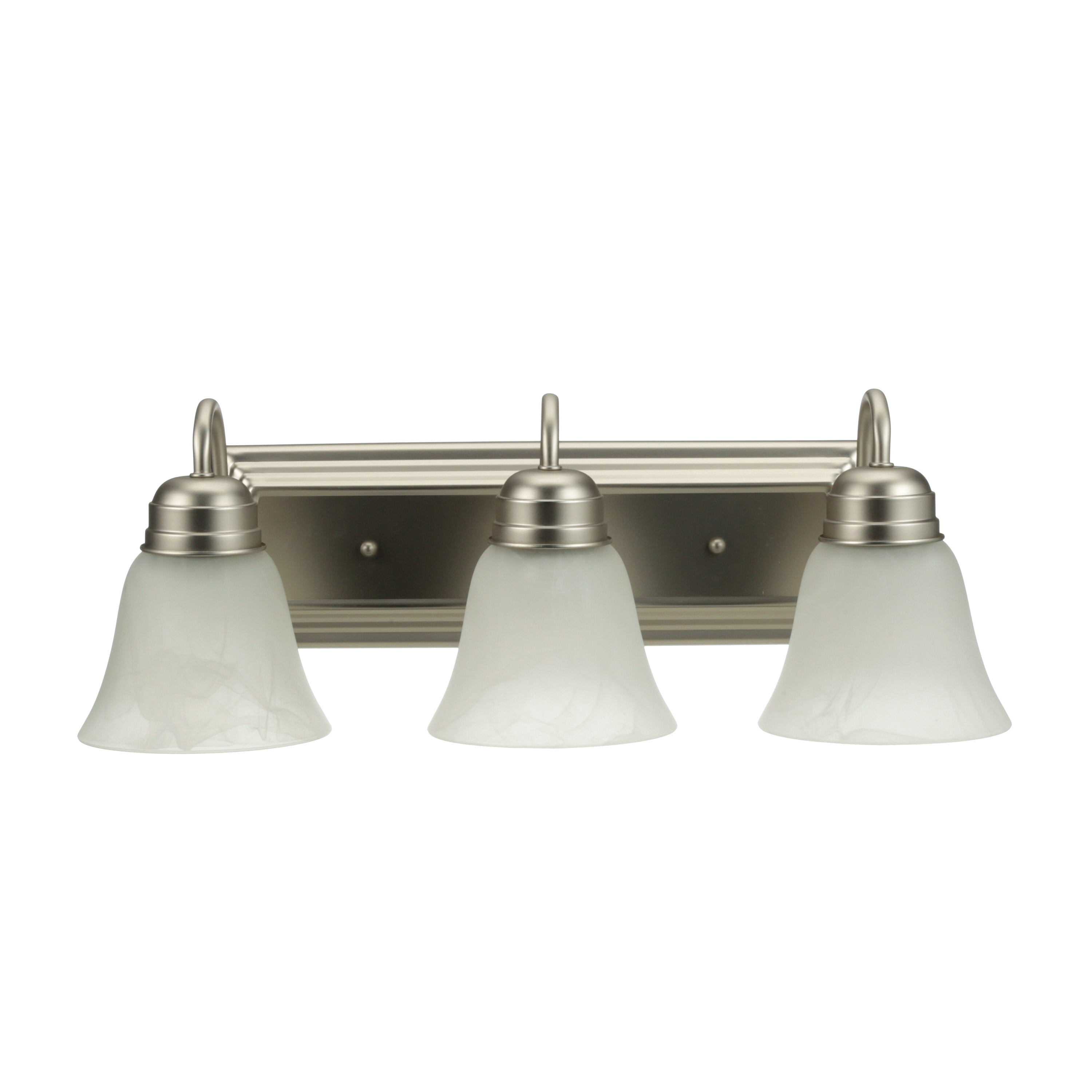 Mainstays 3Light Traditional Vanity Light, Satin Nickel