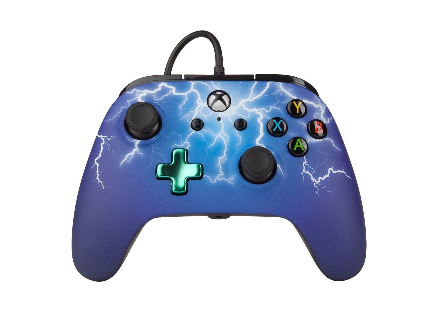 Manette câblée améliorée PowerA pour Xbox One, design Éclair dissipant